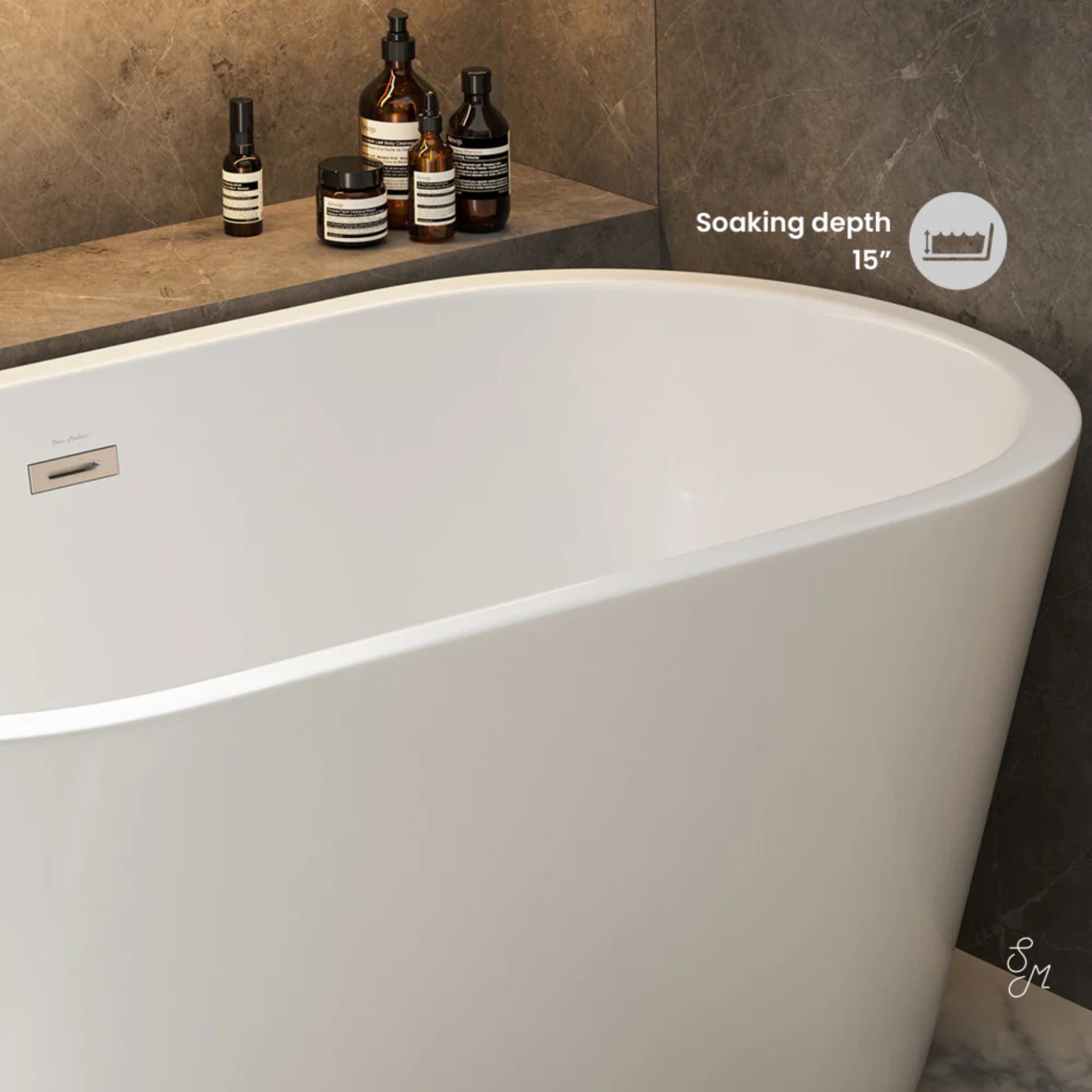 Swiss Madison Claire 60 Freestanding Bathtub White