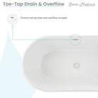 Swiss Madison Claire 60 Freestanding Bathtub White