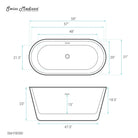 Swiss Madison Claire 60 Freestanding Bathtub White